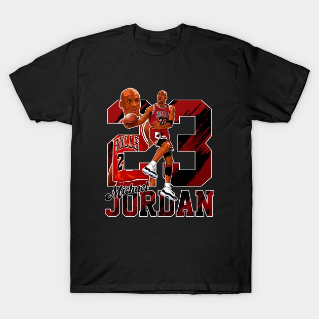Michael Jordan 23 Basketball Legend T-Shirt by Ubold